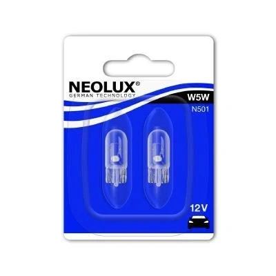 Billede af NEOLUX N501 02B Glødepære 12 5 W5W VOLKSWAGEN: GOLF 6, Polo V Hatchback, IV PEUGEOT: 107 308 II 208 I Hatchback