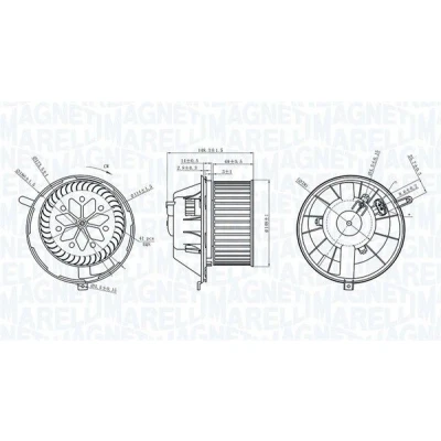 Billede af MAGNETI MARELLI 069412229010 El motor, kabineventilator 12 SEAT: Altea, SKODA: Octavia 2 Combi, VOLKSWAGEN: Golf 5