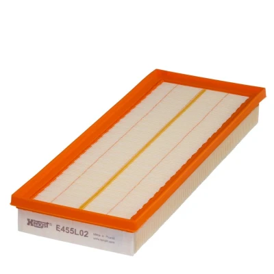 Billede af HENGST FILTER E455L02 Luftfilter 43 135 355 Filterindsats MERCEDES BENZ: E klasse Sedan, T modell, CLS Coupe