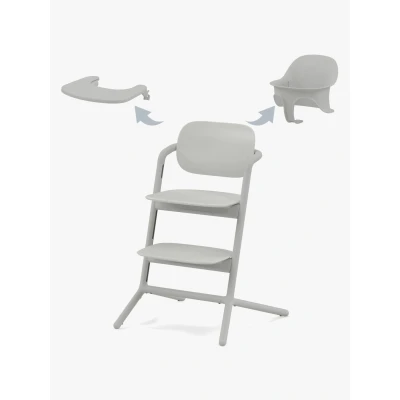 Billede af Cybex Lemo 3 in 1 Højstol Inkl. Babysæt &amp; Bakke, Suede Grey