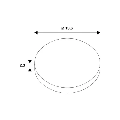 Billede af SLV Dekoring Light Eye 150, hvid mat, Ø 14 cm, metal