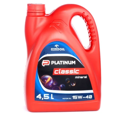 Billede af Orlen Platinum Classic MINERAL 15W 40 4l Motorolie QFS411B60 TOYOTA: Yaris I Hatchback, Aygo, III SUZUKI: SWIFT 3, 4, Alto VII