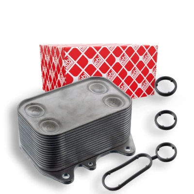 Billede af FEBI BILSTEIN 103463 Olieradiator med pakninger, inkl. pakningssæt VOLKSWAGEN: GOLF 6, Polo V Hatchback, Touran I, SEAT: Ibiza 4 ST, Leon II Hatchback