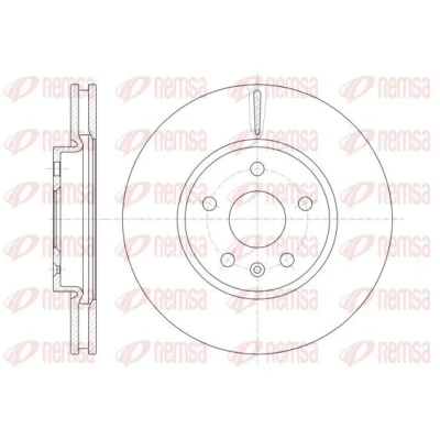 Billede af REMSA 61286.10 Bremseskiver foraksel 321, 321 30 5 ventileret OPEL: Insignia A Sports Tourer, Hatchback, Sedan, SAAB: 9 Sedan
