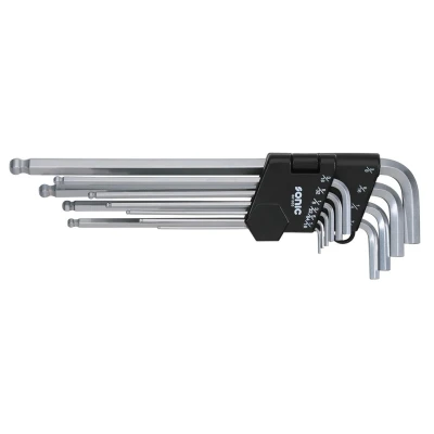 Billede af SONIC 601003 Vinkelskruetrækkersæt 1/16, 5/64, 3/32, 1/8, 5/32, 3/16, 7/32, 1/4, 5/16, 3/18 Krom vanadium stål 10