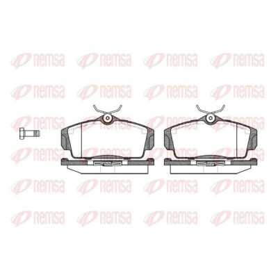 Billede af REMSA 0704.10 Bremseklodser foraksel med fjeder NISSAN: Almera II Hatchback, 2 Limousine, Primera Hatchback