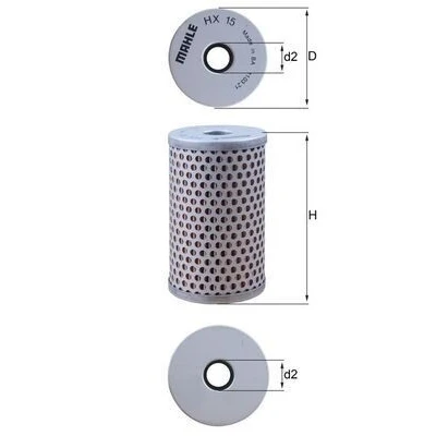 Billede af MAHLE ORIGINAL HX 15 Hydraulikfilter MERCEDES BENZ: T2/L Renovationsbil