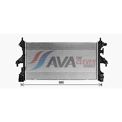 Billede af PRASCO CN2320 Radiator Aluminium 782 416 34 med lynkobling Mekanisk fuget køleripper FIAT: Ducato III Ladvogn / Chassis, PEUGEOT: Boxer Bus