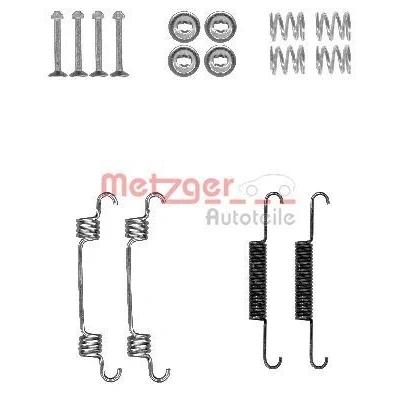 Billede af METZGER 105 0887 Tilbehørssæt, parkeringsbremsebakker HYUNDAI: Sonata V, Tucson, Matrix