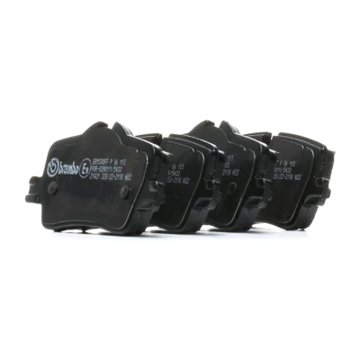 Billede af BREMBO P 06 113 Bremseklodser Forberedt til slidindikator med bremsecaliperskruer, anti knirke plade tilbehør BMW: 3 Sedan, Touring, 2 Coupe