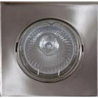 Billede af Daxtor Downlight 84x84mm 12v 20w børstet f/Easy 2 Light MR16 bagdåse