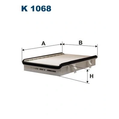 Billede af FILTRON K 1068 Kabinefilter Partikelfilter 264 184 40 VOLKSWAGEN: Passat B3/B4 Sedan