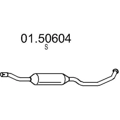 Billede af MTS 01.50604 Midterste Lyddæmper 1660 SUZUKI: SX4 I Hatchback