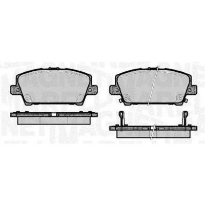 Billede af MAGNETI MARELLI 363916060620 Bremseklodser med akustisk advarsel for slid HONDA: CIVIC 8 Hatchback