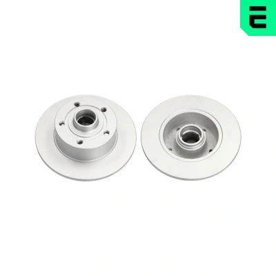 Billede af OPTIMAL BS 4310C Bremseskiver bagaksel 244,8 9,9 5/5 fuldstændigt coatet uden ABS sensorring AUDI: A4 B5 Avant, Sedan