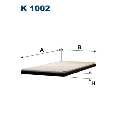 Billede af FILTRON K 1002 Kabinefilter Partikelfilter 342 195 19 OPEL: Corsa B Hatchback