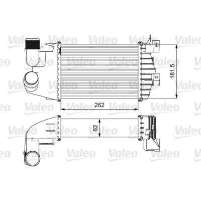 Billede af VALEO 818627 Intercooler uden EGR ventil OPEL: Zafira B
