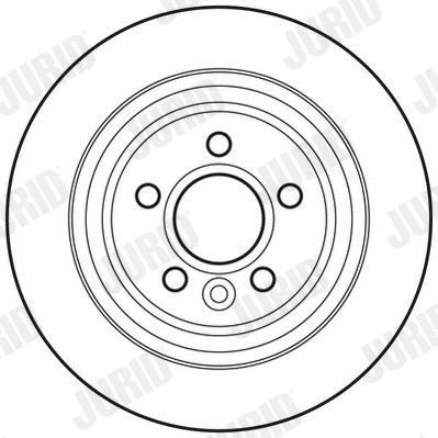 Billede af JURID 562741JC Bremseskiver 300 11 5 fuldstændigt coatet uden skruer VOLVO: V70 3, V60 I, S80 II, OPEL: Insignia A Sedan