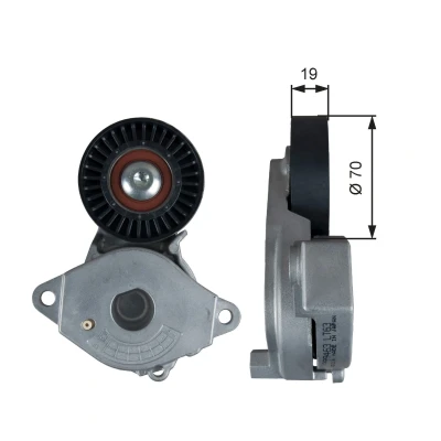Billede af GATES T39355 Strammehjul FleetRunner Micro V Stretch Fit TOYOTA: Yaris III Hatchback