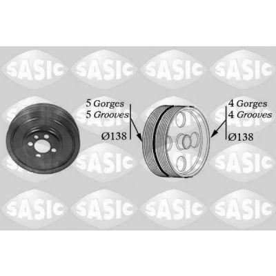 Billede af SASIC 2156001 Remskive Krumtapaksel 138 VOLKSWAGEN: Passat B5 GP Variant