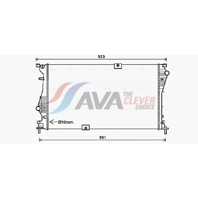 Billede af PRASCO RTA2601 Radiator Aluminium 780 470 34, 26 Mekanisk fuget køleripper