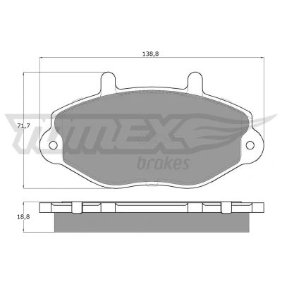 Billede af TOMEX brakes TX 11 92 Bremseklodser foraksel