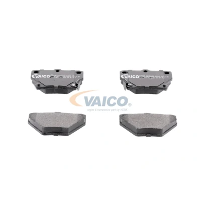 Billede af VAICO V70 0034 Bremseklodser Q+, original equipment manufacturer quality bagaksel med akustisk advarsel for slid TOYOTA: Yaris I Hatchback