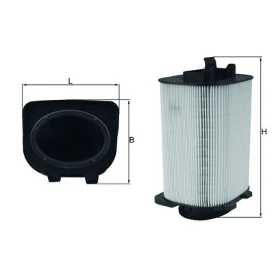 Billede af MAHLE ORIGINAL LX 3775 Luftfilter 257,0 121 138,4 Filterindsats MERCEDES BENZ: E klasse Sedan, T modell, C modell