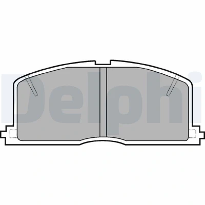 Billede af Bremseklodser DELPHI LP460
