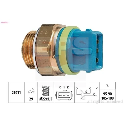 Billede af EPS 1.850.677 Temperaturkontakt, kølerventilator M22x1,5 Made in Italy OE Equivalent