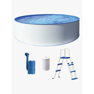Billede af Swim &amp; Fun Kreta Pool Round Ø350 x 90 cm, White