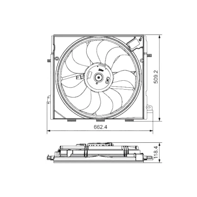 Billede af VALEO 696873 Køleventilator med holder RENAULT: Espace 5