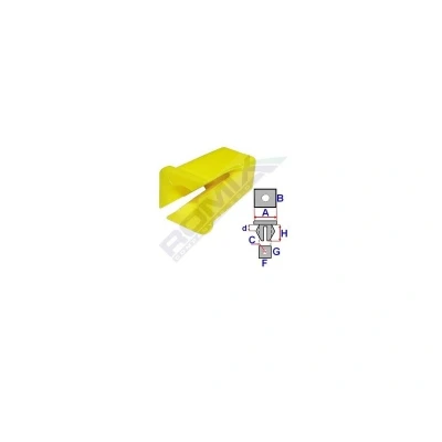 Billede af ROMIX 15028 Clips, side /beskyttelseslister