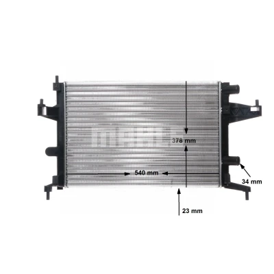 Billede af MAHLE ORIGINAL CR 388 000S Radiator 540 378 23 Mekanisk fuget køleripper OPEL: Tigra Twintop, Corsa C Hatchback, Combo Tour