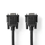 Billede af VGA kabel Han Hun Nikkelplateret Maksimal opløsning: 1280x800 2.00 m Runde ABS Sort Plastikpose