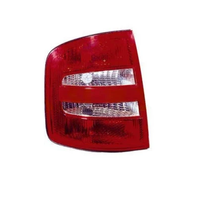 Billede af ABAKUS 665 1902R UE Baglygter højre PY21W, P21W, P21/4W Rød uden lampeholder, pære SKODA: Fabia 1 Combi
