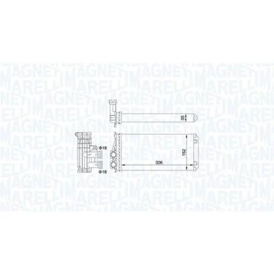 Billede af MAGNETI MARELLI 350218435000 Varmeveksler