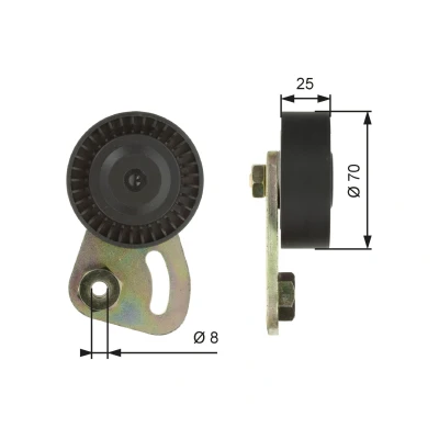 Billede af GATES FleetRunner Micro V Kit T39019 Strammehjul ROVER: 75