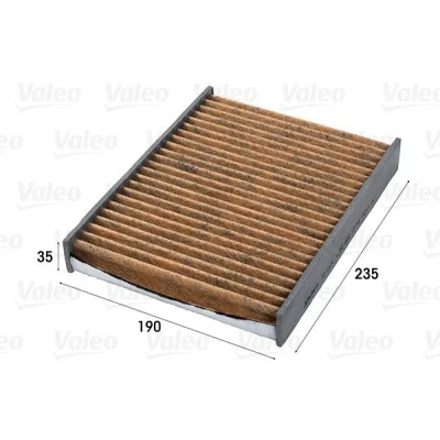 Billede af VALEO 701004 Kabinefilter Aktivkul filter med Polyphenol, anti skimmel virkning, antiallergisk virkning 235 190 35 CLIMFILTER SUPREME