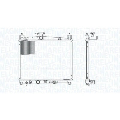 Billede af MAGNETI MARELLI 350213176300 Radiator 350 478 16 Loddet køleripper TOYOTA: Yaris I Hatchback