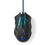 Billede af Gaming Mouse Kabel 1200 / 1800 2400 3600 DPI Justerbar Antal knapper: 6 Programmerbare knapper Højrehåndet 1.50 m LED