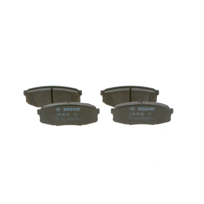 Billede af BOSCH 0 986 494 380 Bremseklodser Low Metallic med anti knirke plade, monteringsvejledning TOYOTA: Land Cruiser 200