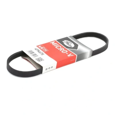Billede af GATES Micro V 4PK675 Kileribberem 675 4 Polyester, EPDM (ethyl propylen dien gummi) HYUNDAI: Getz, i10 I, Atos, KIA: Picanto I