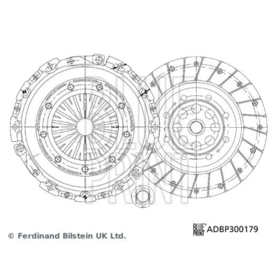 Billede af BLUE PRINT ADBP300179 Kobling i tre dele med syntetsik fedt udrykkerleje 226 PEUGEOT: 307 Stationcar, SW, Hatchback