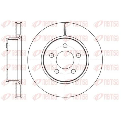 Billede af REMSA 61301.10 Bremseskiver foraksel 302, 302 28 5 ventileret DODGE: Nitro SUV