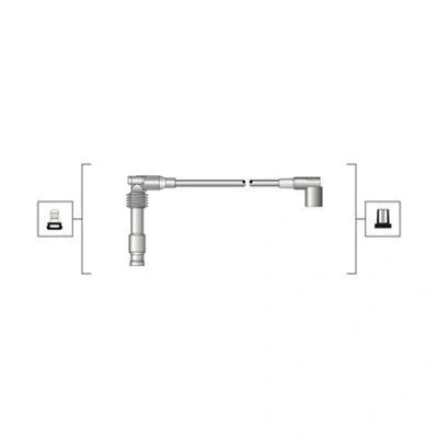 Billede af MAGNETI MARELLI 941319170046 Tændkabelsæt OPEL: Calibra A, Vectra A Sedan, Omega B Sedan