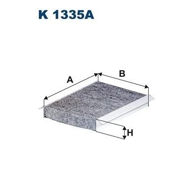 Billede af FILTRON K 1335A Kabinefilter Aktivkulfilter 221 157 30 FIAT: 500L, 500X, JEEP: Renegade SUV, Compass