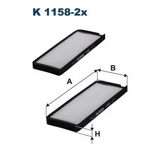 Billede af Filter, indvendig luft FILTRON K 1158 2x