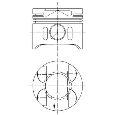 Billede af KOLBENSCHMIDT 97482600 Motor Stempel 88,01 MERCEDES BENZ: E klasse T modell, Sprinter 5 Ladvogn/Chassis