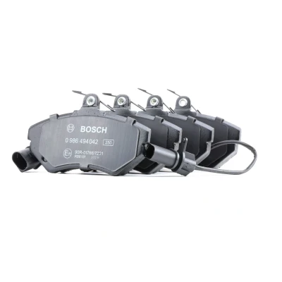 Billede af BOSCH 0 986 494 042 Bremseklodser Low Metallic med indbygget slidsensor anti knirke plade, skruer tilbehør AUDI: A4 B6 Avant, B7 Avant
